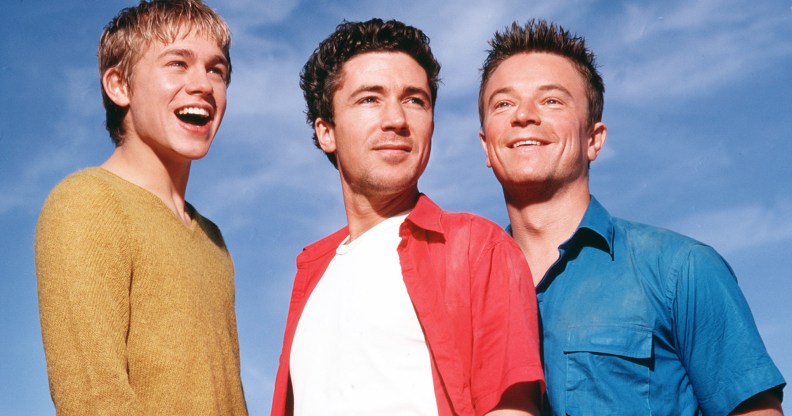 Charlie Hunman, Aidan Gillen and Craig Kelly in Queer as Folk.