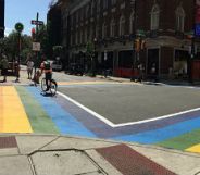 Rainbow crosswalk