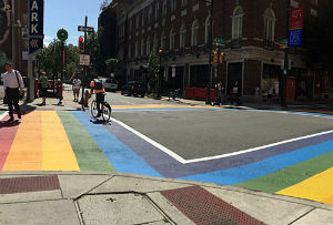 Rainbow crosswalk