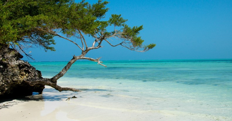 Pongwe Beach in Zanzibar, where ten men were arrested for being gay.