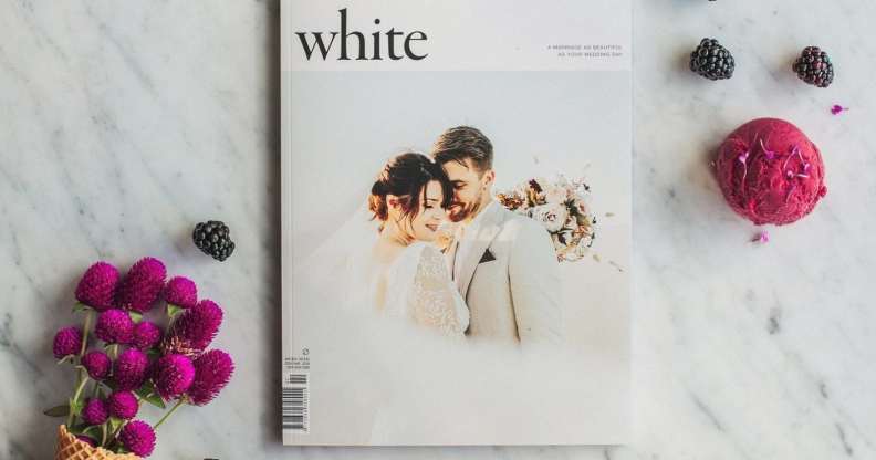 The front cover of an issue of White Magazine.