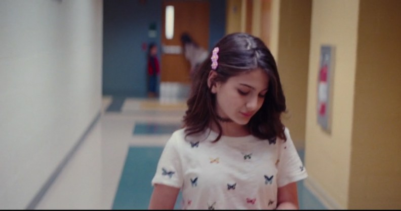 Allie is seen at school in The Real Thing.