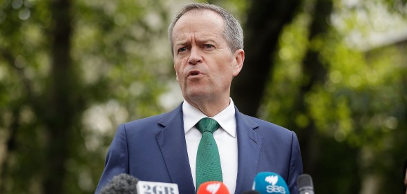 Labor Leader Bill Shorten Visits Western Sydney As Australia Waits On Election Result