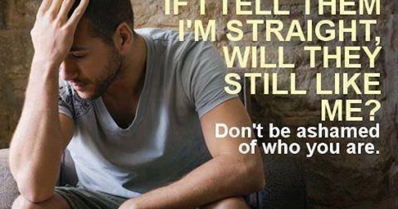 Straight Pride Poster: If I tell them I'm straight will they still like me?