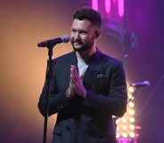 Calum Scott performs at an LGBT+ event