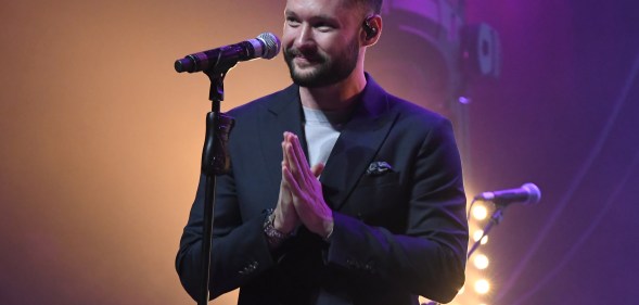 Calum Scott performs at an LGBT+ event