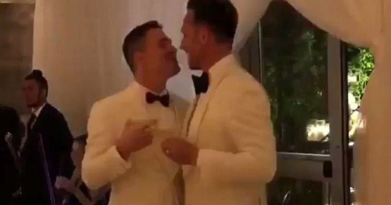 Colton Haynes and Jeff Leatham