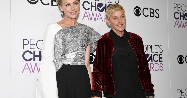 Ellen DeGeneres, who just celebrated her 15th anniversary with wife Portia de Rossi