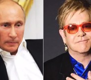 Vladimir Putin and Sir Elton John