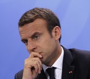 BERLIN, GERMANY - JUNE 29: French President Emmanuel Macron speaks a Press conference after a meeting of European Union leaders at the Chancellery on June 29, 2017 in Berlin, Germany. The leaders are meeting head of the upcoming G20 summit in Hamburg.on June 29, 2017 in Berlin, Germany. (Photo by Michele Tantussi/Getty Images)