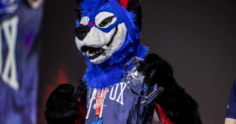 LAS VEGAS, NV - AUGUST 05: Dominique "SonicFox" McLean celebrates after winning the DragonBall FighterZ Grand Championship during EVO 2018 at the Mandalay Bay Events Center on August 5, 2018 in Las Vegas, Nevada. (Photo by Joe Buglewicz/Getty Images)