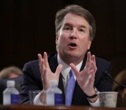 WASHINGTON, DC - SEPTEMBER 06: Supreme Court nominee Judge Brett Kavanaugh testifies before the Senate Judiciary Committee on the third day of his Supreme Court confirmation hearing on Capitol Hill September 6, 2018 in Washington, DC. Kavanaugh was nominated by President Donald Trump to fill the vacancy on the court left by retiring Associate Justice Anthony Kennedy. (Photo by Chip Somodevilla/Getty Images)