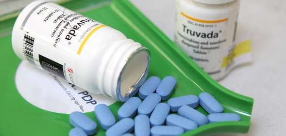 Bottles of antiretroviral drug Truvada are displayed at Jack's Pharmacy on November 23, 2010 in San Anselmo, California.