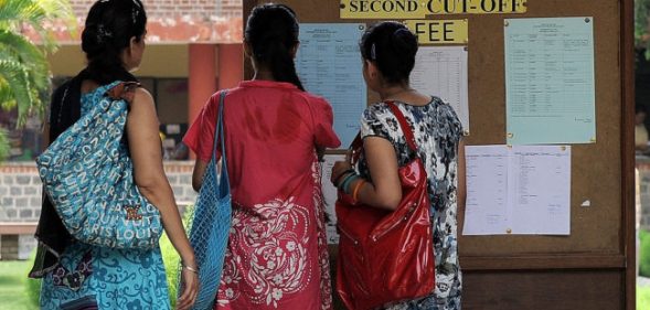 Students at Delhi University