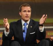 NEW YORK, NY - MAY 07: Eric Greitens Founder and CEO, The Mission Continues speaks at the Robin Hood Veterans Summit at Intrepid Sea-Air-Space Museum on May 7, 2012 in New York City. (Photo by Craig Barritt/Getty Images for The Robin Hood Foundation)