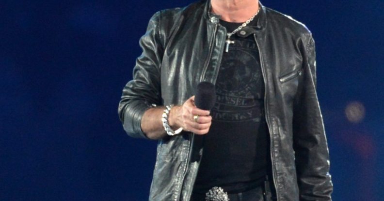 British musician George Michael performs during the closing ceremony of the London 2012 Olympic Games in the Olympic Stadium in east London on August 12, 2012. Rio de Janeiro will host the 2016 Olympic Games. AFP PHOTO / BEN STANSALL (Photo credit should read BEN STANSALL/AFP/GettyImages)