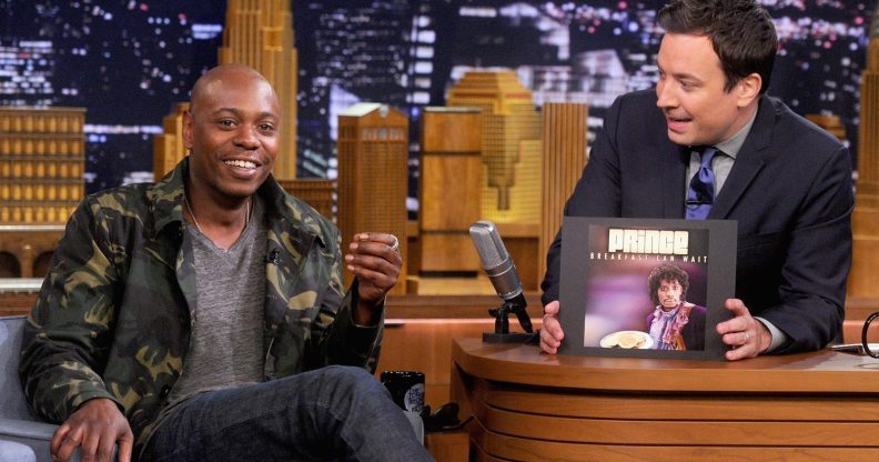 Dave Chappelle Visits "The Tonight Show Starring Jimmy Fallon" getty