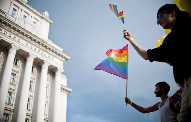 Annual Gay Pride parade in central Sofia in 2015