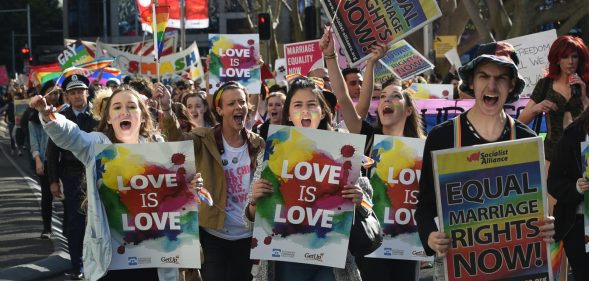 Same-sex marriage rally in Sydney