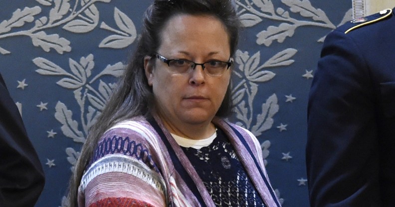 Kim Davis loses re-election as Rowan County clerk in Kentucky.