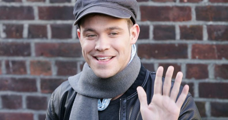 LONDON - NOVEMBER 14: Top British musical artist Will Young arrives for the 20th anniversary remake of Midge Ure and Sir Bob Geldof's 1984 charity single "Do They Know It's Christmas?" at Air Studios, Hampstead on November 14, 2004 in London. (Photo by Gareth Cattermole/Getty Images)