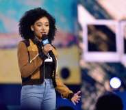 INGLEWOOD, CA - APRIL 07: Actress Amandla Stenberg speaks onstage at WE Day California 2016 at The Forum on April 7, 2016 in Inglewood, California. (Photo by Mike Windle/Getty Images for WE Day )