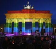 Brandenberg gate rainbow