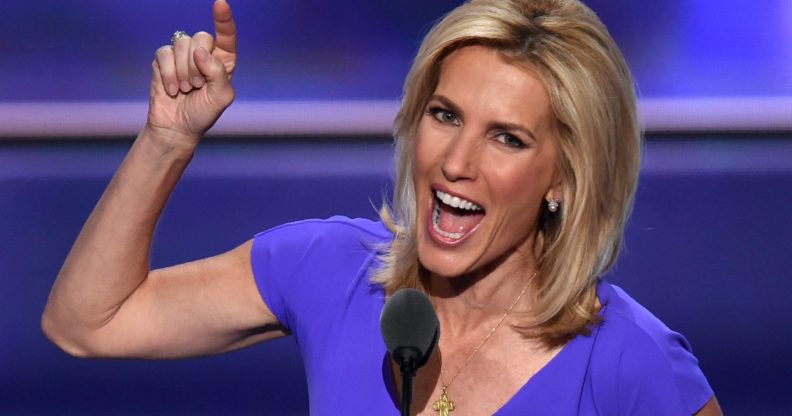 Radio Host Laura Ingraham speaks on the third day of the Republican National Convention in Cleveland, Ohio, on July 20, 2016. / AFP / Timothy A. CLARY (Photo credit should read TIMOTHY A. CLARY/AFP/Getty Images)