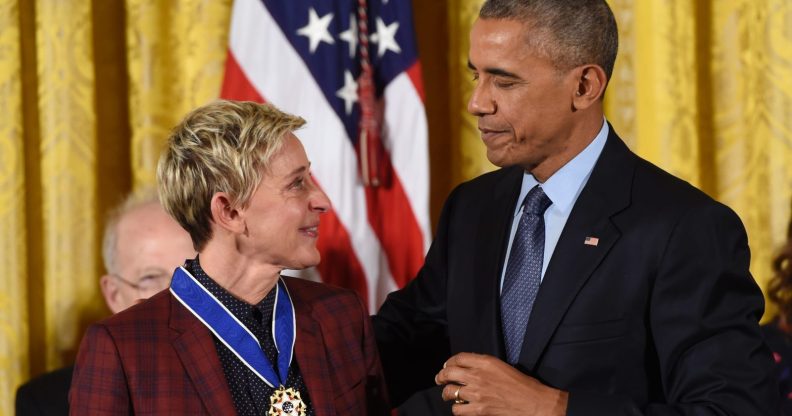 Obama and Ellen