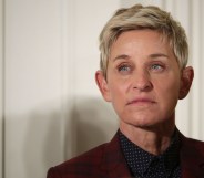 Comedian and talk show host Ellen DeGeneres is awarded the Presidential Medal of Freedom during a ceremony in the East Room of the White House November 22, 2016 in Washington, DC.