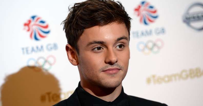 LONDON, ENGLAND - NOVEMBER 30: Host and diver Tom Daley attends the Team GB Ball at Battersea Evolution on November 30, 2016 in London, England. (Photo by Jeff Spicer/Getty Images)