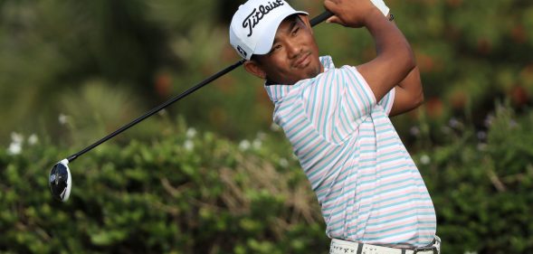 HONOLULU, HI - JANUARY 12: Tadd Fujikawa of the United States plays his shot from the 15th tee during the first round of the Sony Open In Hawaii at Waialae Country Club on January 12, 2017 in Honolulu, Hawaii. (Photo by Sam Greenwood/Getty Images)