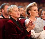 LOS ANGELES, CA - JANUARY 18: TV personality/actress Ellen DeGeneres (L) and actress Portia de Rossi attend the People's Choice Awards 2017 at Microsoft Theater on January 18, 2017 in Los Angeles, California. (Photo by Christopher Polk/Getty Images for People's Choice Awards)