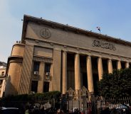 Egyptian family members of victims of the Port Said massacre react outside the Court of Cassation following the court's ruling in the case, in Cairo, on February 20, 2017. An Egyptian court upheld death sentences against 10 people convicted over rioting that claimed 74 lives at a stadium in Port Said in 2012, judicial and security officials said. The riot, the country's deadliest sports-related violence, broke out when fans of home team Al-Masry and Cairo's Al-Ahly clashed after a premier league match between the two clubs. / AFP PHOTO / MOHAMED EL-SHAHED (Photo credit should read MOHAMED EL-SHAHED/AFP/Getty Images)