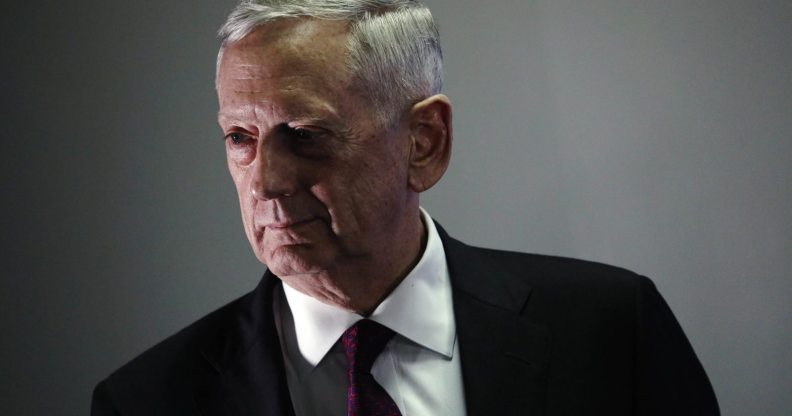 U.S. Defense Secretary James Mattis (Photo by Jonathan Ernst-Pool/Getty Images)