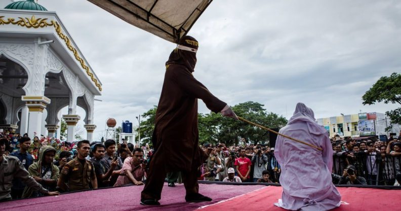 Flogging in Indonesia