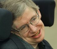 399485 04: Physicist Stephen Hawking smiles at a symposium to honor his birthday at the Center for Mathematical Sciences at the University of Cambridge January 11, 2002 in Cambridge, England. Hawking turned 60-years-old on January 8, 2002 and is the Lucasian Professor of Mathematics, a post once held by Sir Isaac Newton. (Photo by Sion Touhig/Getty Images)