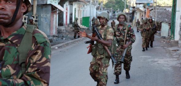 African Union troops from Tanzania