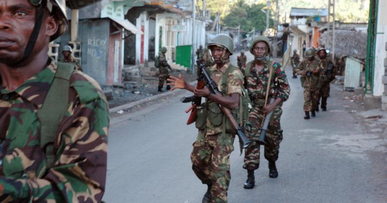 African Union troops from Tanzania