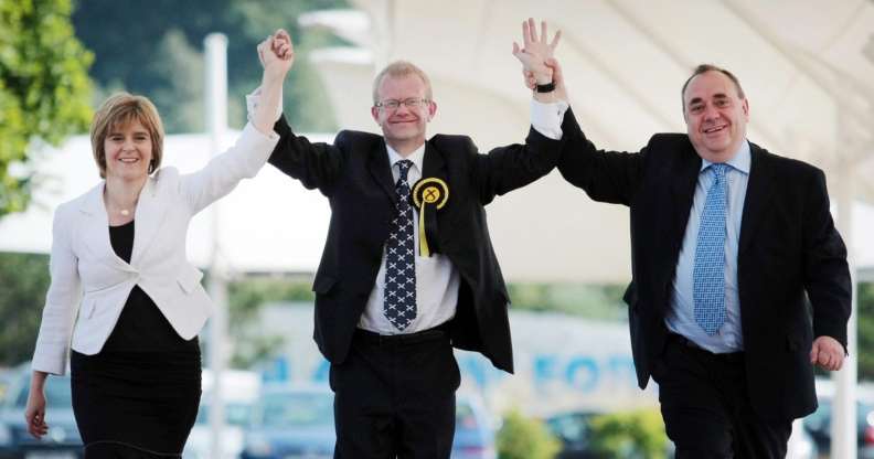 Nicola Sturgeon, John Mason and Alex Salmond