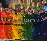 same-sex marriage rally in Sydney, Australia