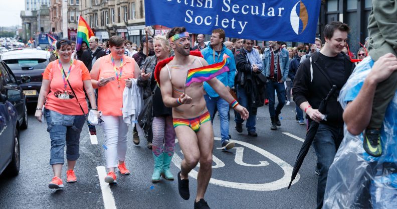 Participants at Glasgow Pride