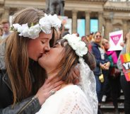 A mass-same-sex wedding in Australia