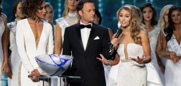 ATLANTIC CITY, NJ - SEPTEMBER 10: Miss Texas 2017 Margana Wood participates in Question challenge during the 2018 Miss America Competition Show at Boardwalk Hall Arena on September 10, 2017 in Atlantic City, New Jersey. (Photo by Donald Kravitz/Getty Images for Dick Clark Productions)