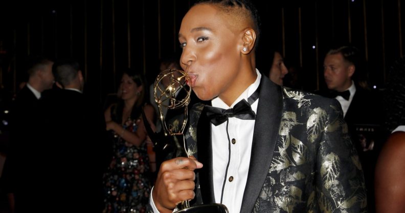 Lena Waithe with her Emmy