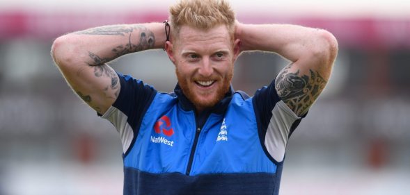 MANCHESTER, ENGLAND - SEPTEMBER 18: England player Ben Stokes raises a smile during England nets ahead of the 1st ODI against West Indies at Old Trafford on September 18, 2017 in Manchester, England. (Photo by Stu Forster/Getty Images)