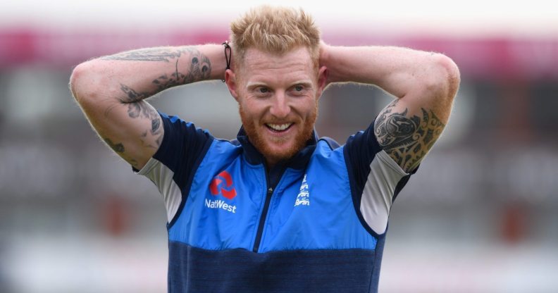 MANCHESTER, ENGLAND - SEPTEMBER 18: England player Ben Stokes raises a smile during England nets ahead of the 1st ODI against West Indies at Old Trafford on September 18, 2017 in Manchester, England. (Photo by Stu Forster/Getty Images)