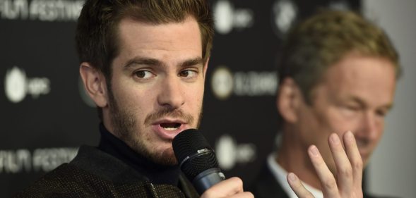 ZURICH, SWITZERLAND - OCTOBER 06: Andrew Garfield speaks at the 'Breathe' press conference during the 13th Zurich Film Festival on October 6, 2017 in Zurich, Switzerland. The Zurich Film Festival 2017 will take place from September 28 until October 8. (Photo by Alexander Koerner/Getty Images)