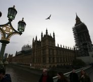 The Houses of Parliament are seen in London on October 31, 2017. Prime Minister Theresa May came under pressure on Tuesday to take action against alleged sex pests in her own cabinet amid swirling rumours in Westminster about inappropriate behaviour by several lawmakers. Defence Secretary Michael Fallon apologised for putting his hand on a female journalist's knee in 2002 and the cabinet is investigating another minister, Mark Garnier, who asked his now former aide to buy him sex toys and called her "sugar tits". British media have reported on the existence of a list of sexual allegations about around 40 Conservative MPs including six ministers that was apparently compiled by disgruntled former employees. / AFP PHOTO / Daniel LEAL-OLIVAS / The erroneous mention[s] appearing in the metadata of this photo by Daniel LEAL-OLIVAS has been modified in AFP systems in the following manner: [The Houses of Parliament are seen in London on October 31, 2017] instead of [Chancellor of the Exchequor Philip Hammond leaves his office in Downing Street...]. Please immediately remove the erroneous mention[s] from all your online services and delete it (them) from your servers. If you have been authorized by AFP to distribute it (them) to third parties, please ensure that the same actions are carried out by them. Failure to promptly comply with these instructions will entail liability on your part for any continued or post notification usage. Therefore we thank you very much for all your attention and prompt action. We are sorry for the inconvenience this notification may cause and remain at your disposal for any further information you may require. (Photo credit should read DANIEL LEAL-OLIVAS/AFP/Getty Images)