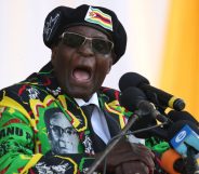 Zimbabwe's President Robert Mugabe delivers a speech during the Zimbabwe ruling party Zimbabwe African National Union- Patriotic Front (Zanu PF) youth interface Rally on November 4, 2017 in Bulawayo. / AFP PHOTO / ZINYANGE AUNTONY (Photo credit should read ZINYANGE AUNTONY/AFP/Getty Images)